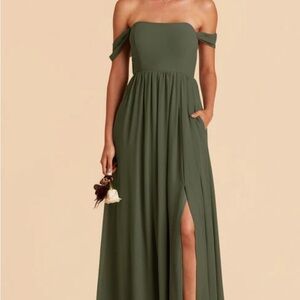 Birdy Grey August Bridesmaids dress in Olive
